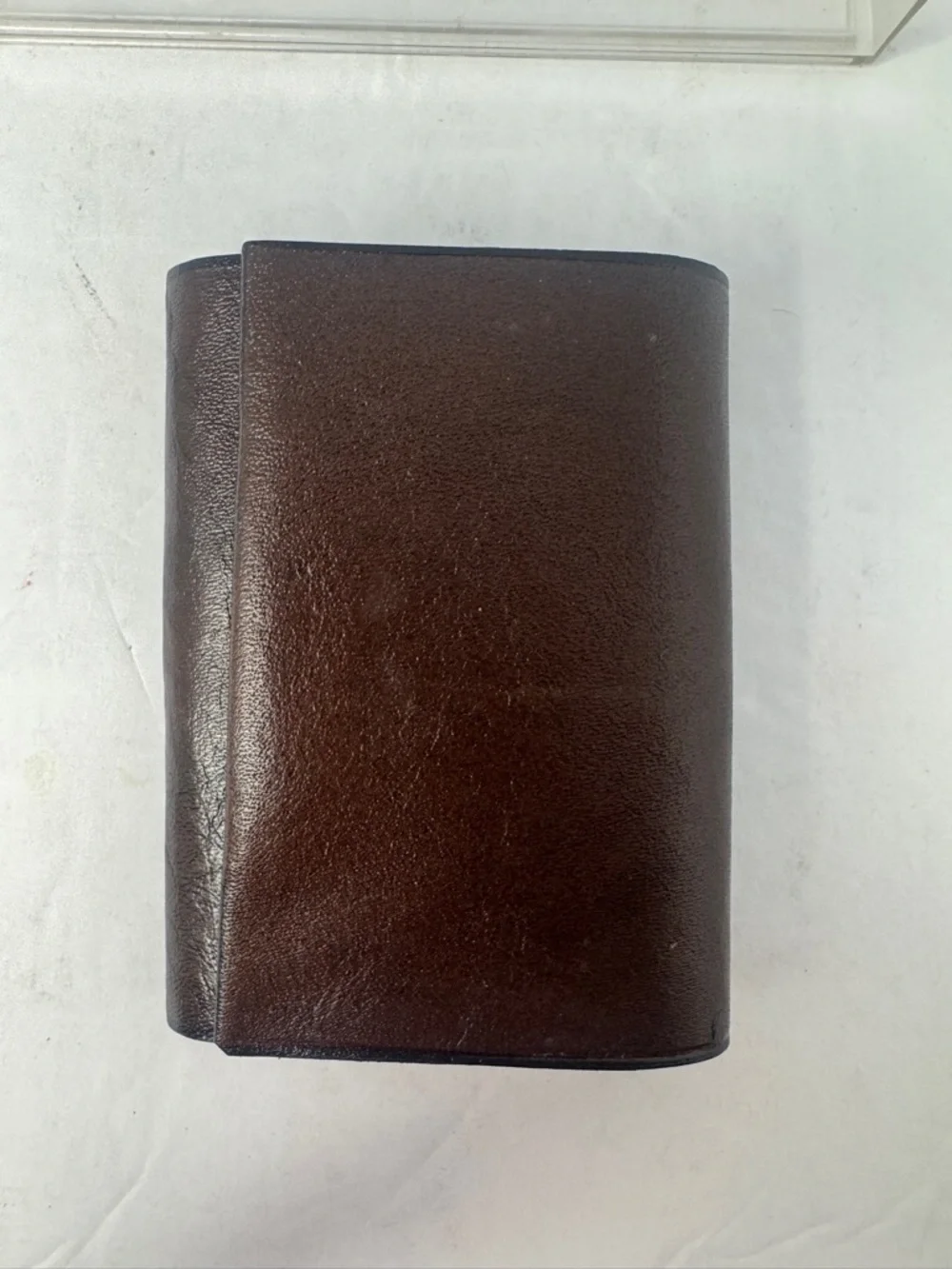 NEW Amity Leather Key Case Brown Cowhide Vintage Key Holder w/ Box